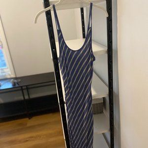 Naked Zebra Striped Maxi Dress